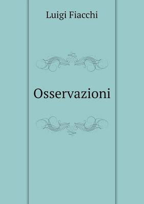 Book cover for Osservazioni