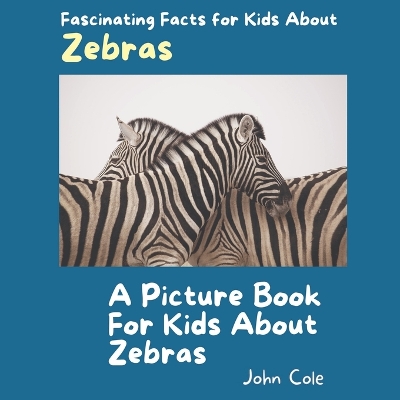 Book cover for A Picture Book for Kids About Zebras