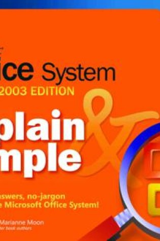 Cover of Microsoft Office System Plain & Simple -- 2003 Edition