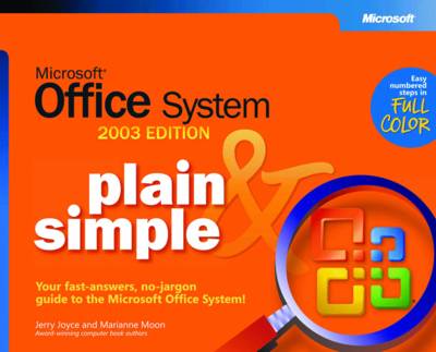 Book cover for Microsoft Office System Plain & Simple -- 2003 Edition