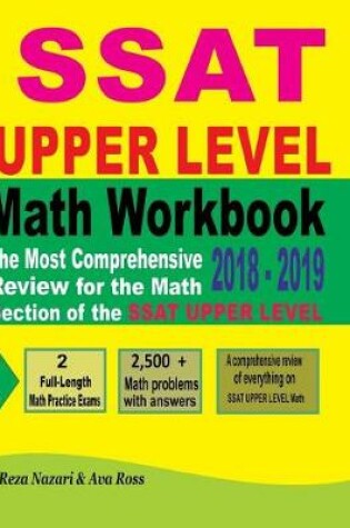 Cover of SSAT Upper Level Math Workbook 2018 - 2019