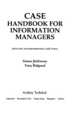 Cover of CASE Handbook for Information Managers