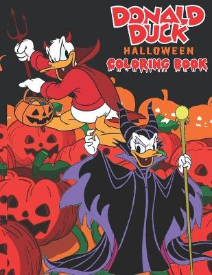 Book cover for Donald Duck Halloween Coloring Book