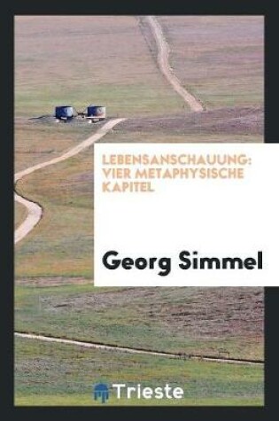 Cover of Lebensanschauung