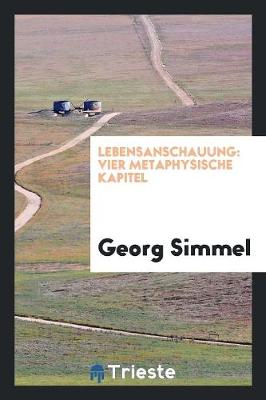 Book cover for Lebensanschauung