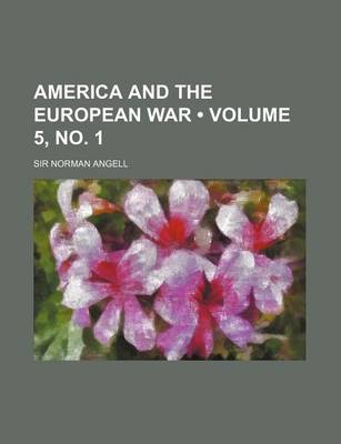 Cover of America and the European War