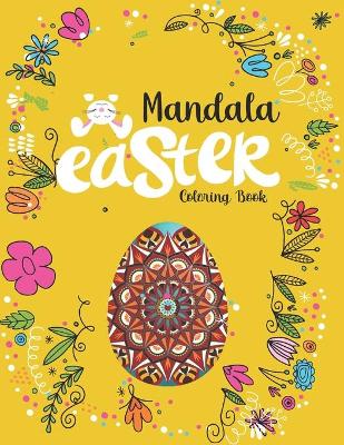 Book cover for Mandala Easter coloring book ।।