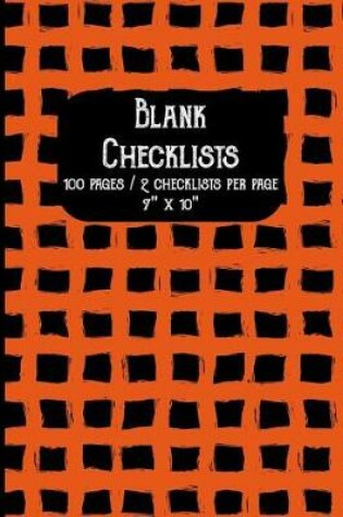 Cover of Blank Checklists
