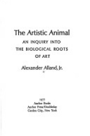 Cover of The Artistic Animal