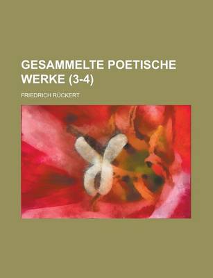 Book cover for Gesammelte Poetische Werke (3-4 )