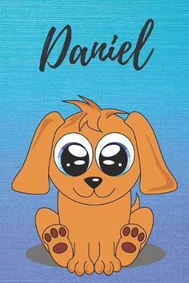 Book cover for Daniel dog coloring book / notebook / journal / diary