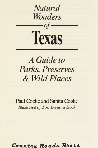 Cover of Natural Wonders of Texas