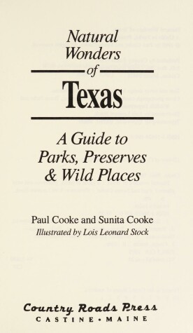 Book cover for Natural Wonders of Texas