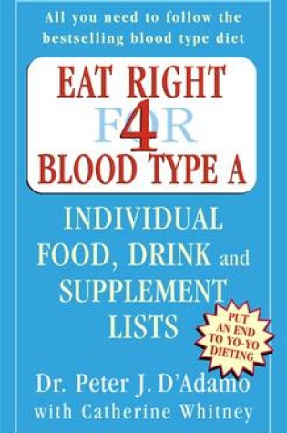 Cover of Eat Right for Blood Type A