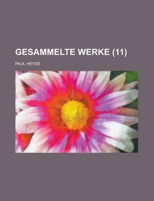 Book cover for Gesammelte Werke (11)