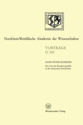 Cover of Der Ort Der Bundesrepublik in Der Deutschen Geschichte