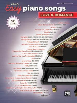 Cover of Alfred's Easy Piano Songs -- Love & Romance