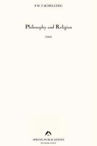 Cover of Philosophy and Religion