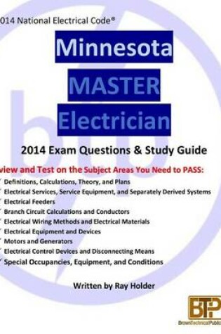 Cover of Minnesota 2014 Master Electrician Study Guide