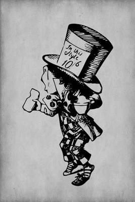 Book cover for Alice in Wonderland Journal - Mad Hatter (Grey)