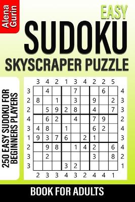 Book cover for Easy Sudoku Skyscraper Puzzle Book for Adults