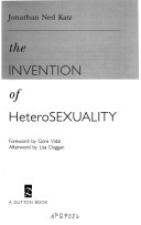 Book cover for The Invention of Heterosexuality