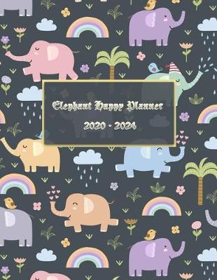 Book cover for Elephant Happy Planner 2020-2024