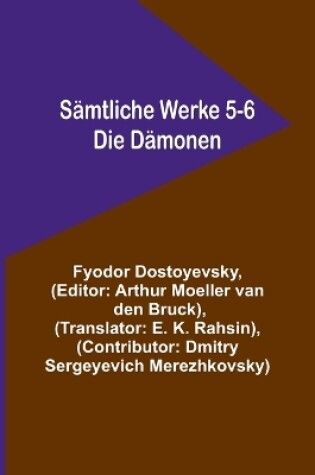 Cover of S�mtliche Werke 5-6