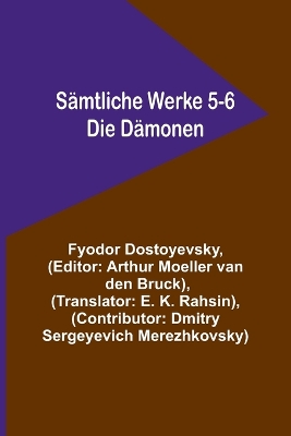 Book cover for Sämtliche Werke 5-6