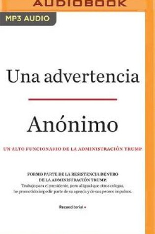 Cover of Una Advertencia (Narracion En Castellano)