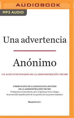 Book cover for Una Advertencia (Narracion En Castellano)