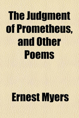 Book cover for The Judgment of Prometheus, and Other Poems