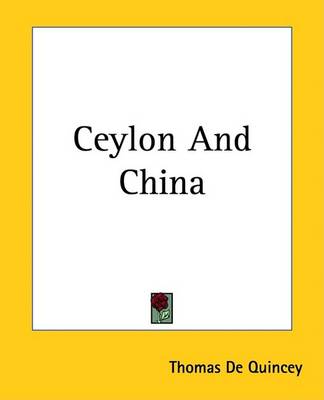 Book cover for Ceylon and China