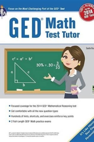 Cover of GED(R) Math Test Tutor, for the 2014 GED(R) Test