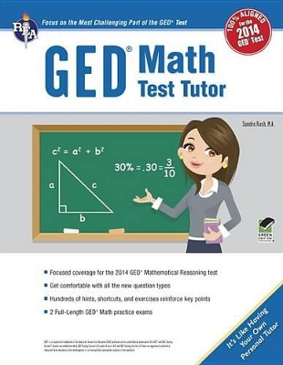 Book cover for GED(R) Math Test Tutor, for the 2014 GED(R) Test