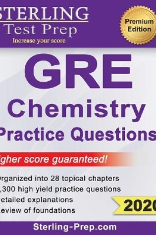 Cover of Sterling Test Prep GRE Chemistry Practice Questions