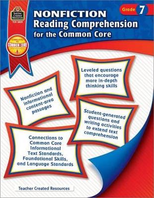 Book cover for Nonfiction Reading Comprehension for the Common Core Grd 7