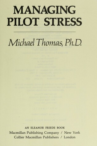Cover of Managing Pilot Stress