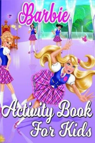 Cover of Barbie activity book for kids