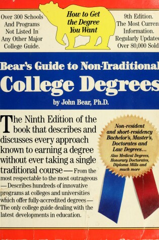 Cover of Bear's Guide to Non-Traditional College Degrees
