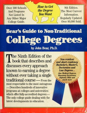 Book cover for Bear's Guide to Non-Traditional College Degrees