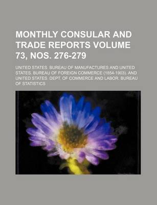 Book cover for Monthly Consular and Trade Reports Volume 73, Nos. 276-279