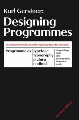 Cover of Designing Programmes