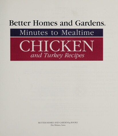 Book cover for Minutes to Mealtime