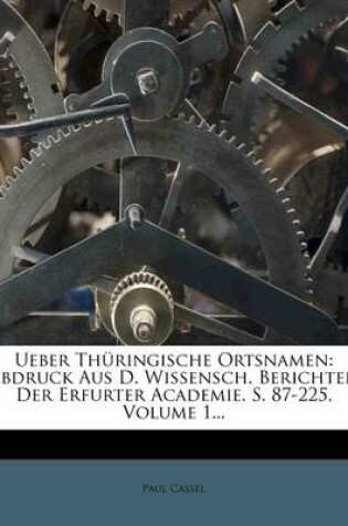 Cover of Ueber Thuringische Ortsnamen.