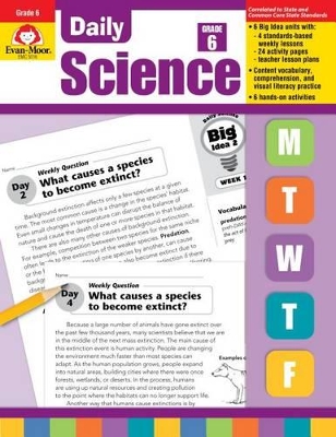 Cover of Daily Science, Grade 6+