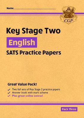 Book cover for KS2 English SATS Practice Papers: Pack 3 - for the 2025 tests (with free Online Extras)