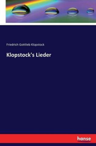 Cover of Klopstock's Lieder