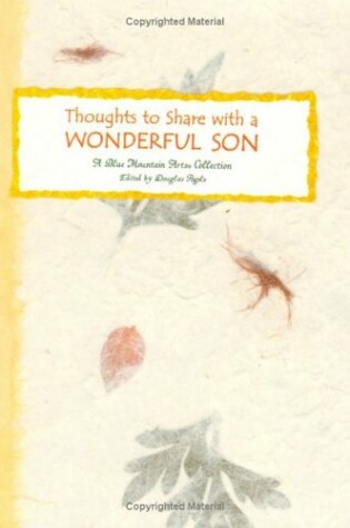 Cover of Thoughts to Share with a Wonderful Son