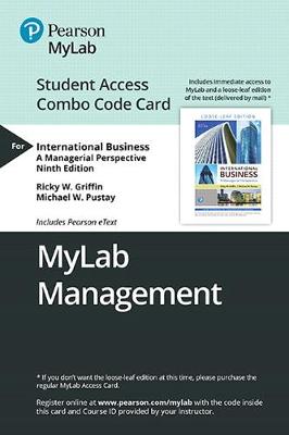 Book cover for Mylab Management with Pearson Etext -- Combo Access Card -- For International Business